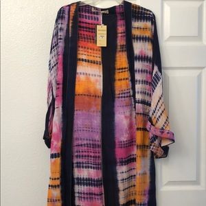 Tie dye beach coverall.